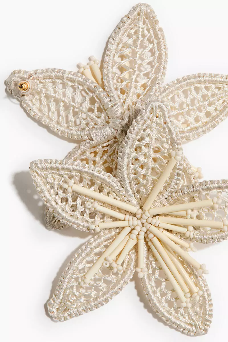Crochet-look earrings