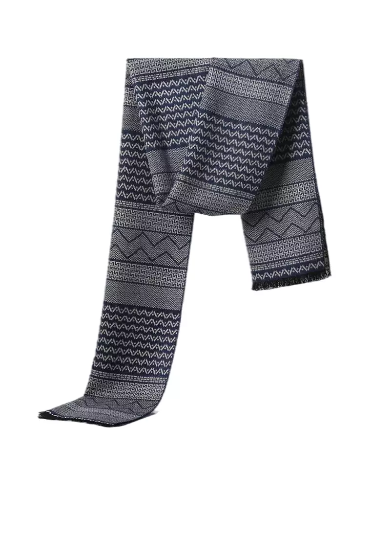 Dale of Norway Harald Scarf in Medium Blue