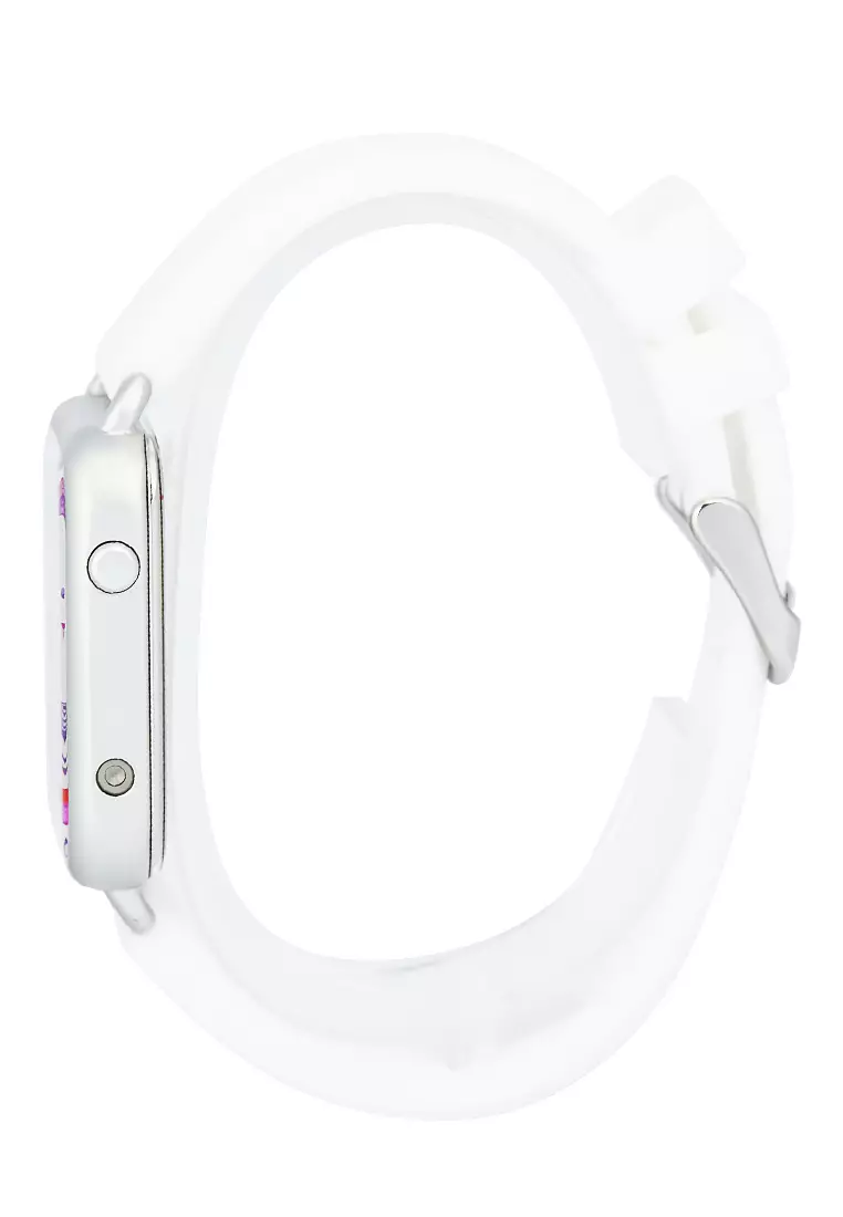 Alexandre Christie Jam Tangan Digital Wanita White Rubber Strap - 9378 LHRALSL