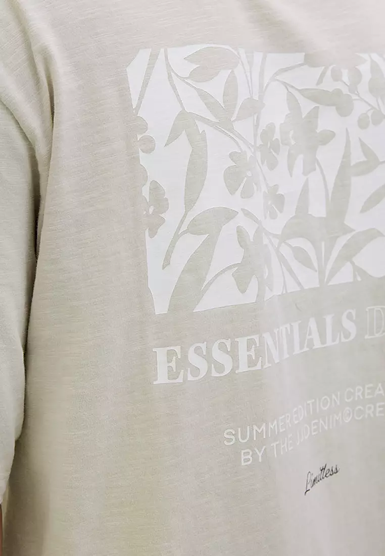 Jeff Monochrome Short Sleeves Crew Neck Tee