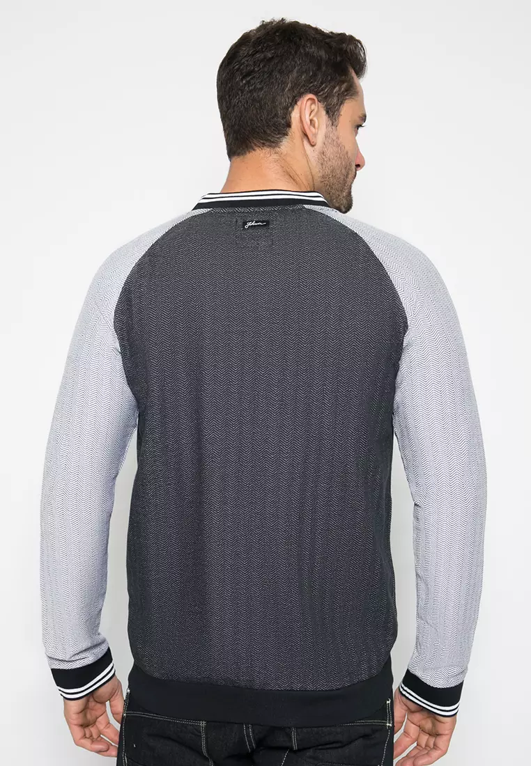 johnwin - Jaket - Grey & Black - ASW.661.M026.01.C L/S