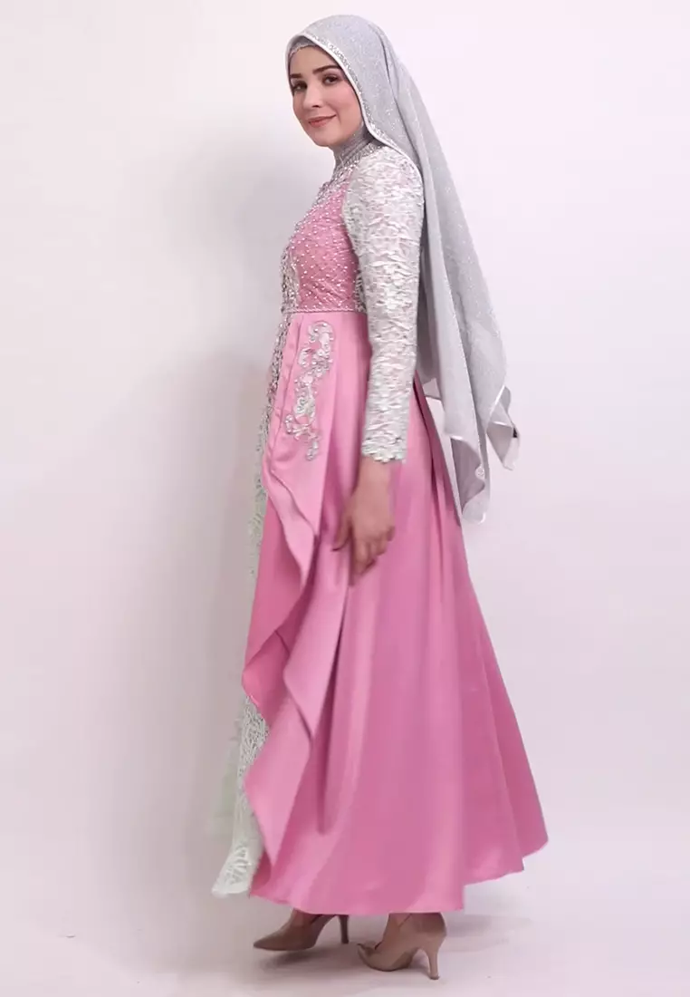Bibiq Gamis Brokat Satin