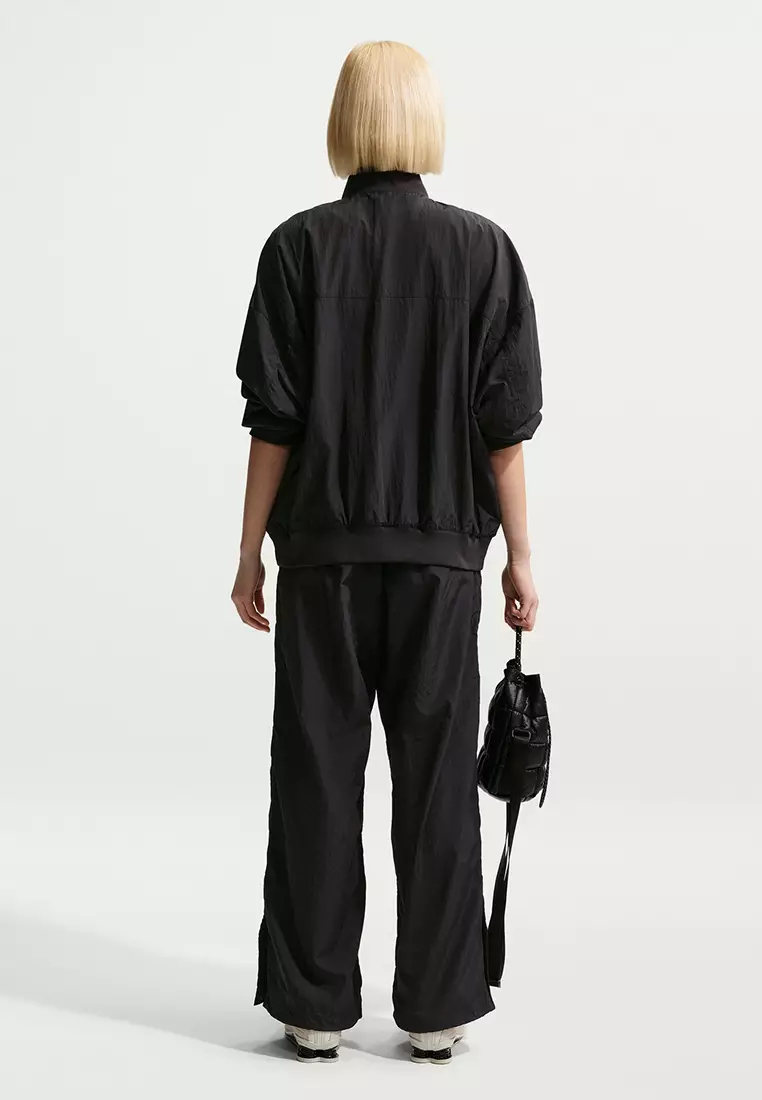 Sportswear Loose High-Waisted Parachute Trousers