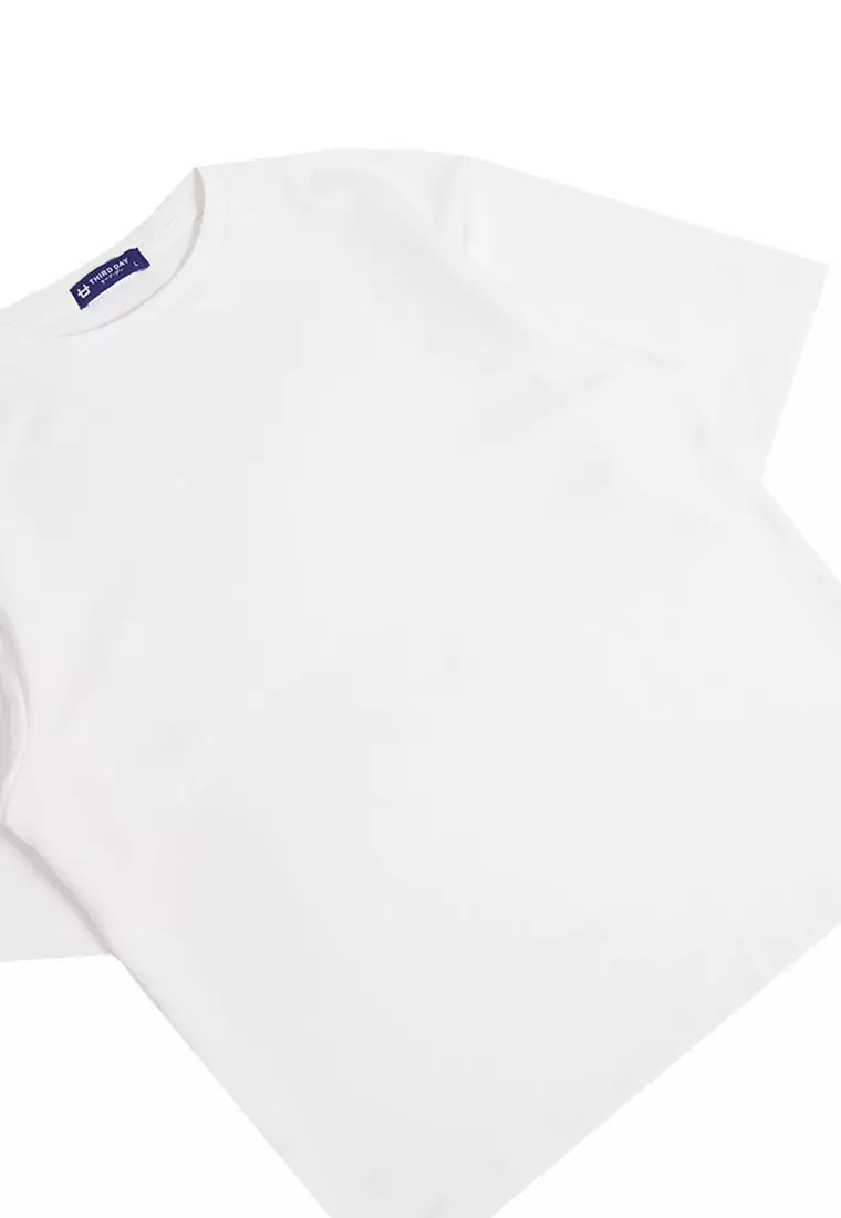 MTP25 kaos oversize gambar punggung indonesia GARUDA pulau bahan scuba tebal pria putih