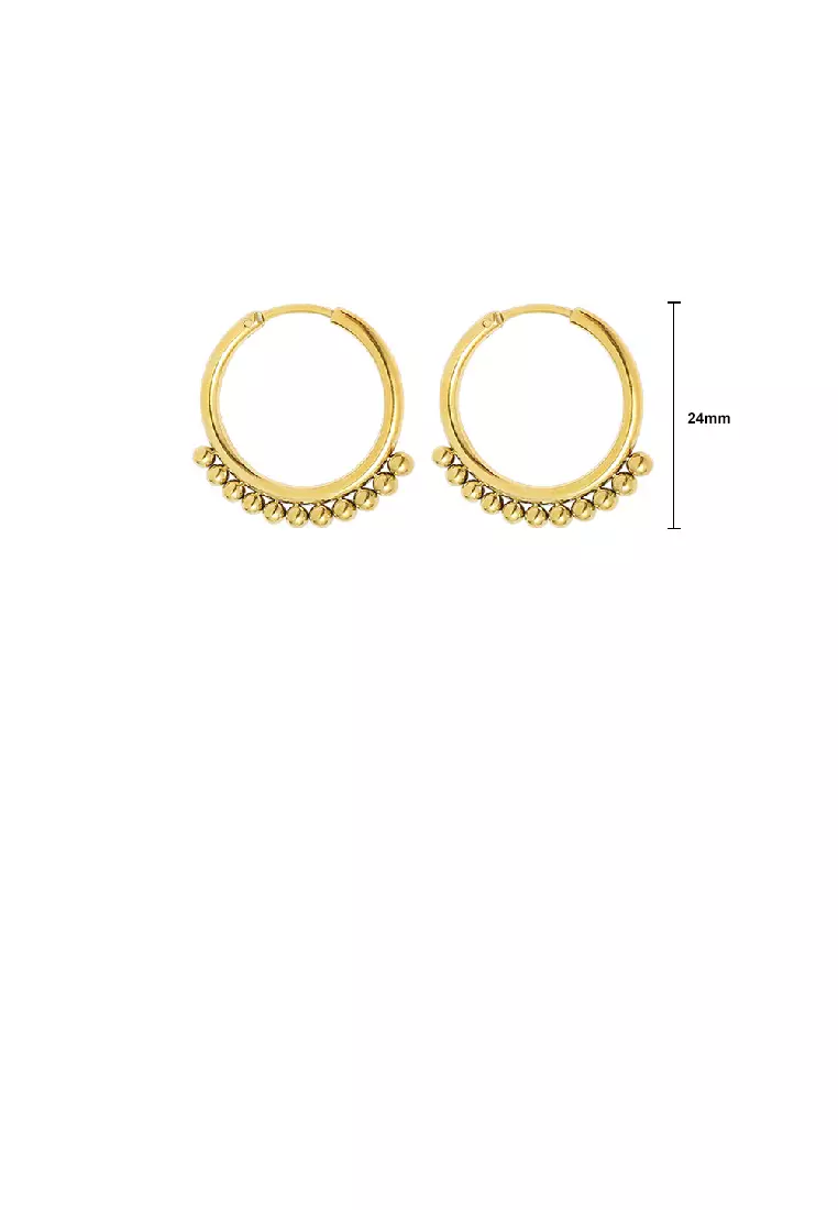 Geometric best sale gold earrings