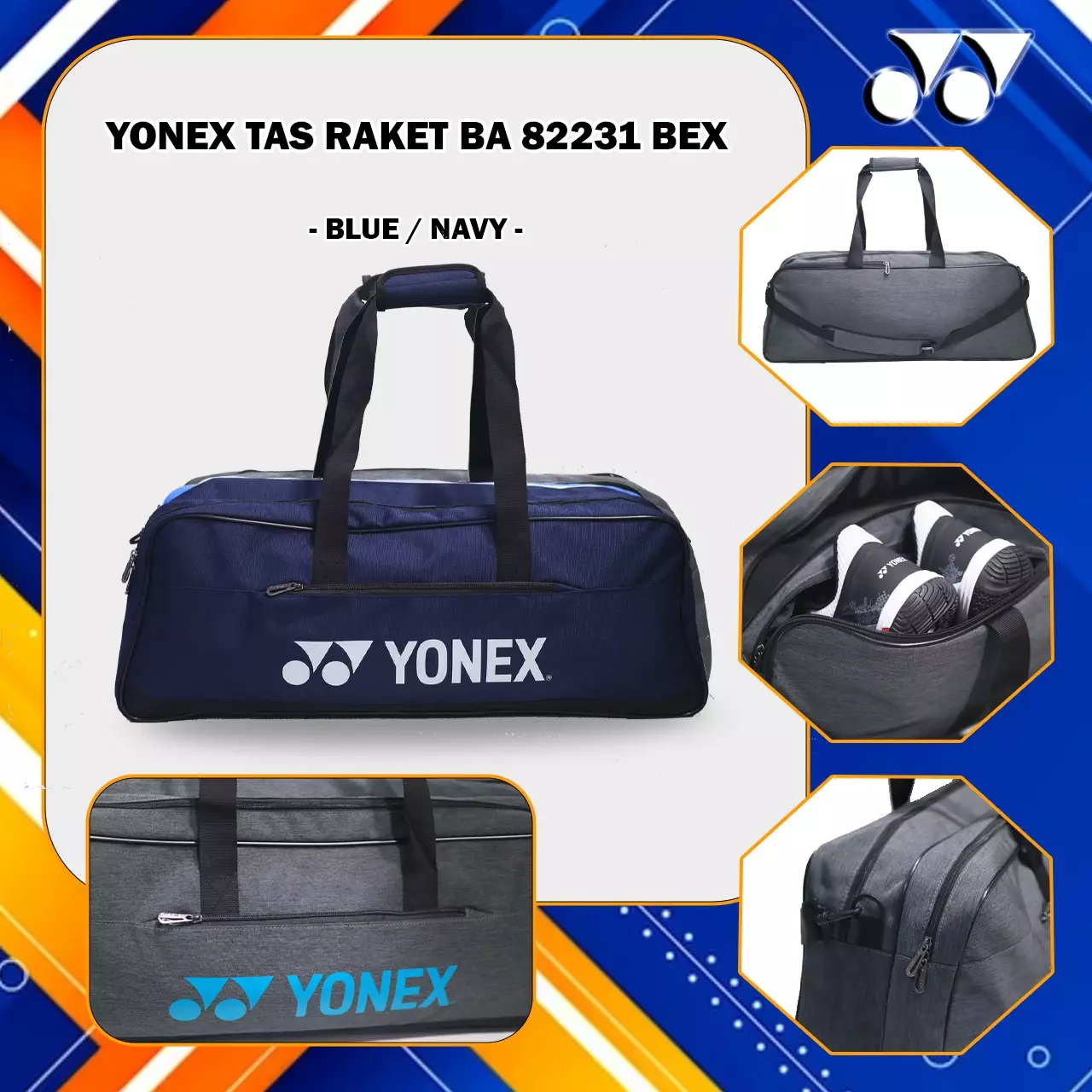 Jual Yonex Tas Active Tournament Bag Yonex Ba Ba Bex Blue Navy Original