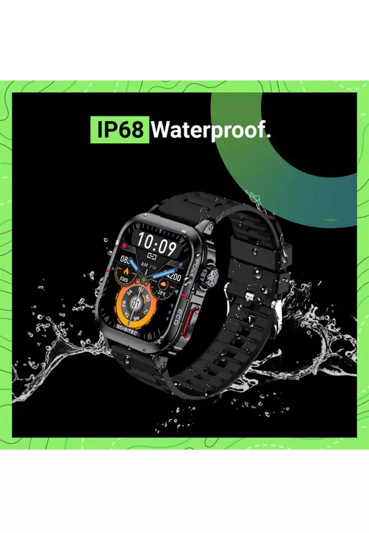 Digitec Jam Tangan Pria - Black - Rubber Strap - DG-SW-FORFIT-BK