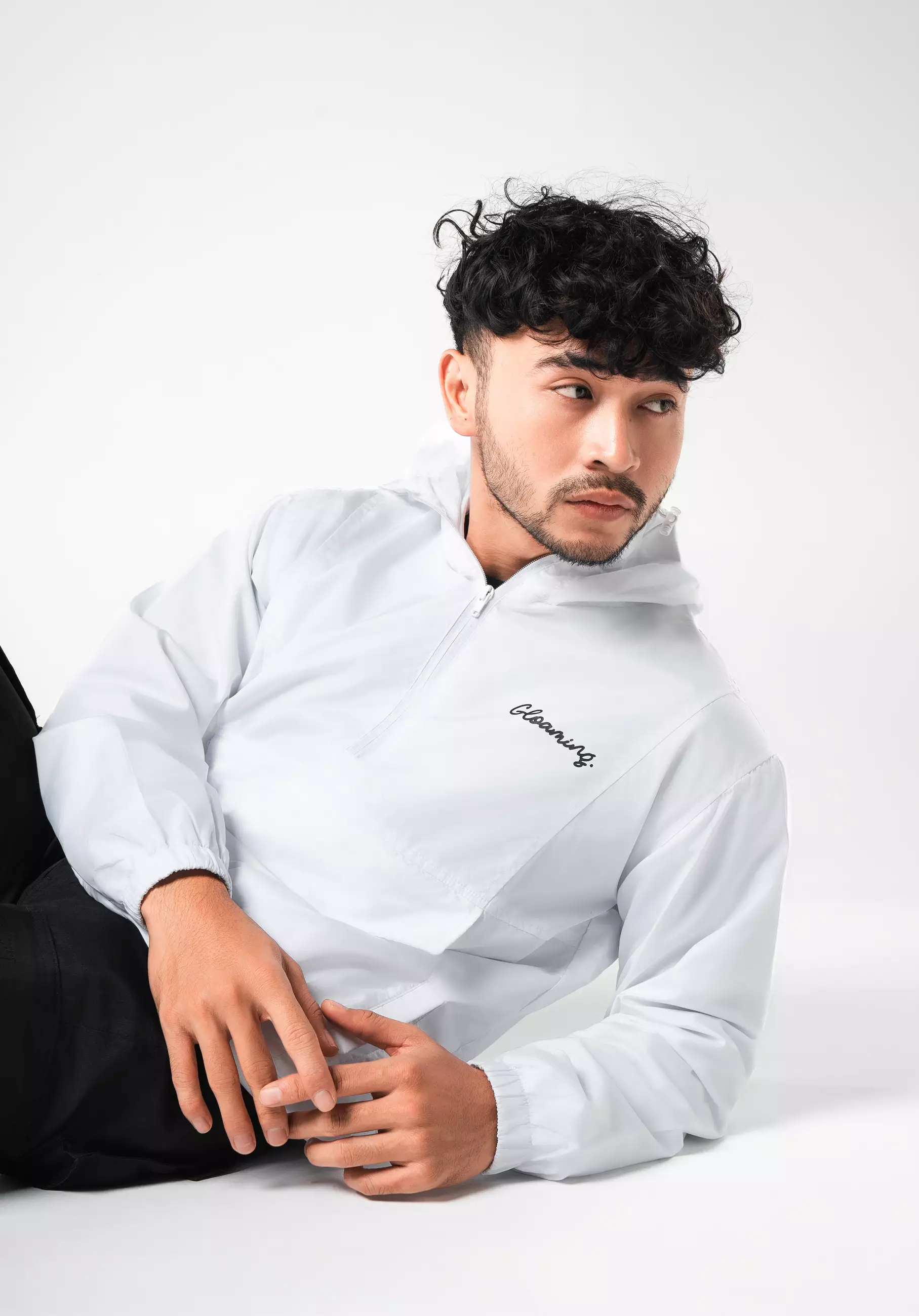 Jaket Gorpcore Parasut White Unisex