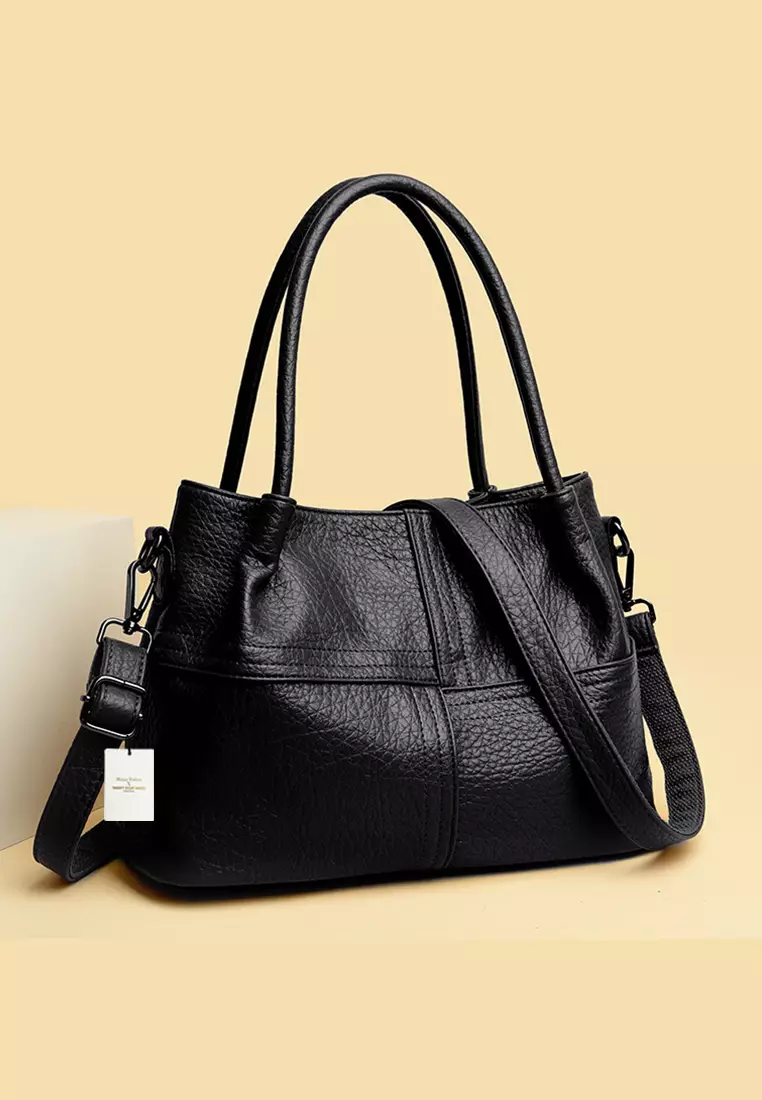 Large Capacity Faux Leather Three Way Handbag JW HD-3916