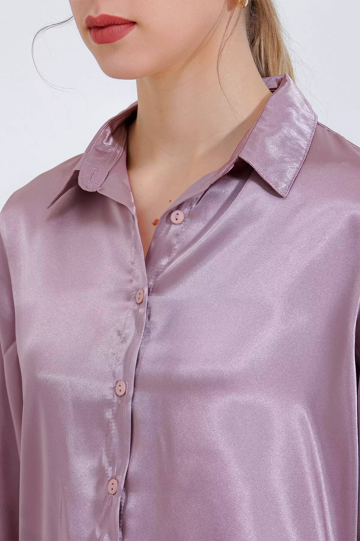 Lightly Flowy Satin Shirt