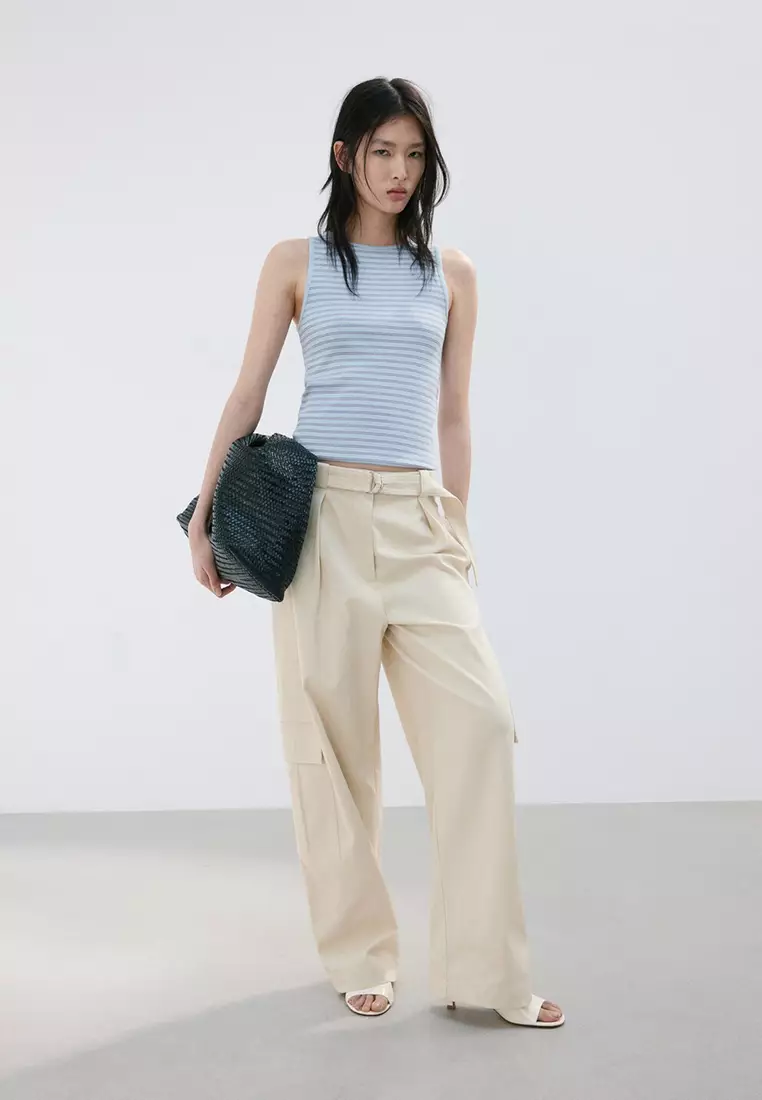 Ribbed Cotton-Blend Top