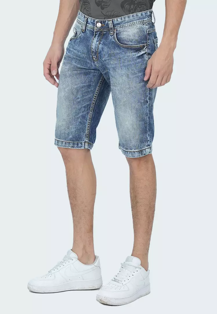 LGS - Celana Pendek - Short Jeans - Blue Washed Denim - JSS.293.P080.A690.C