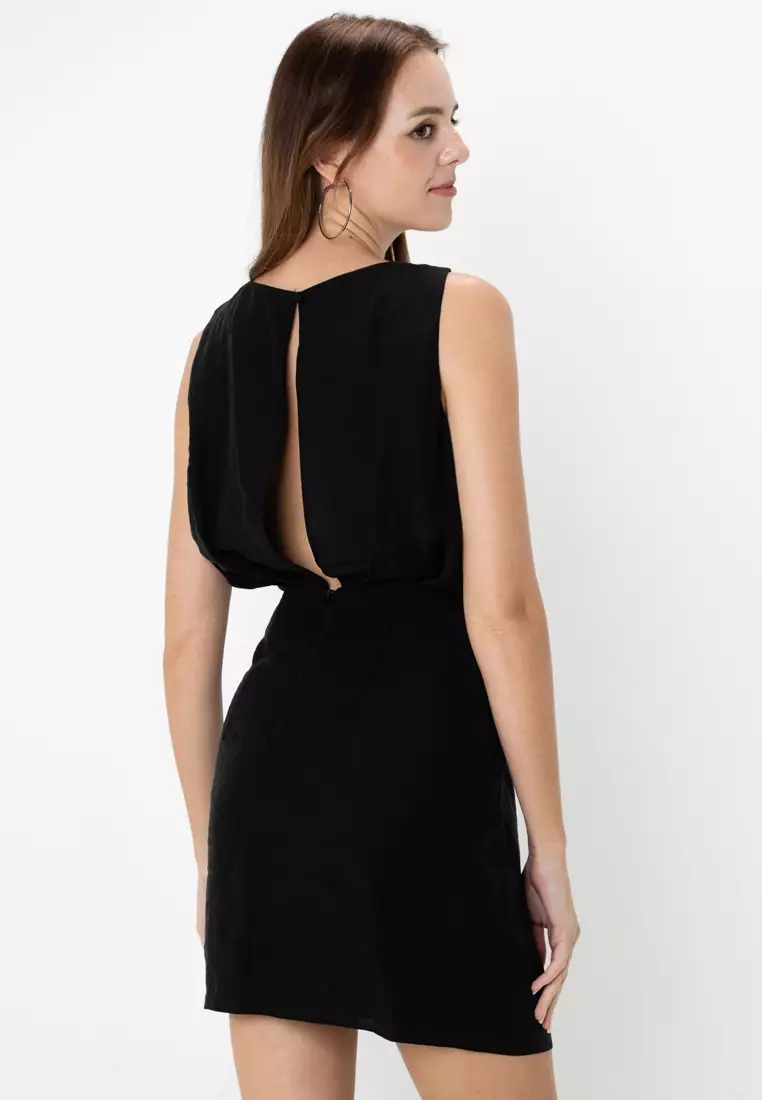 Waisted Sleeveless Mini Dress