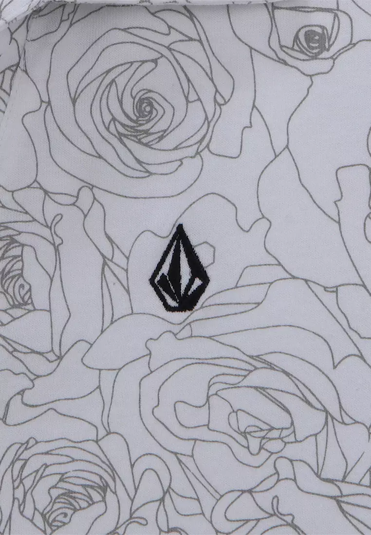 GPL STONE AND ROSES SHORT SLEEVE POLO WHITE