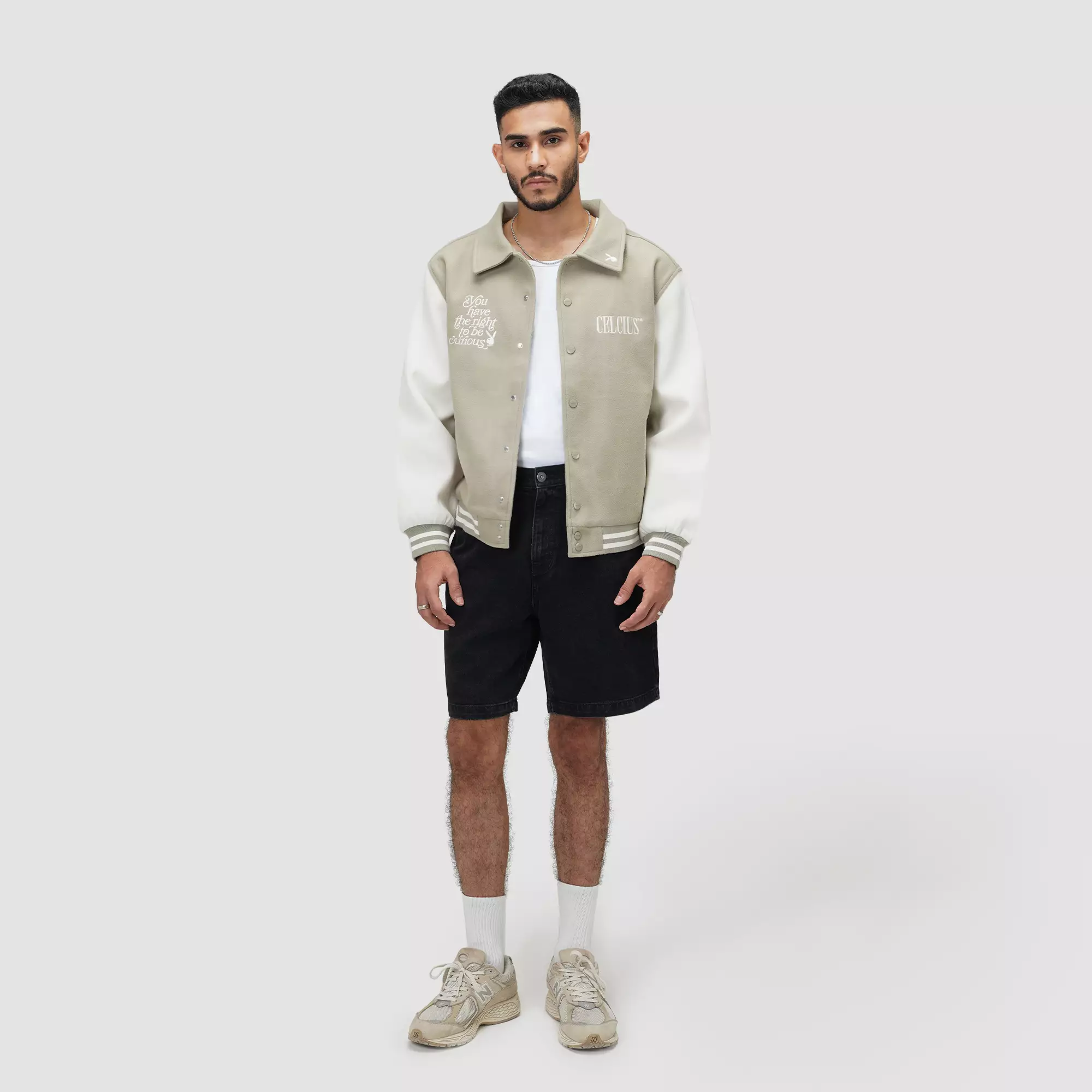 CELCIUS Playboy Pleasure for All Varsity Jacket I31000382C Hijau