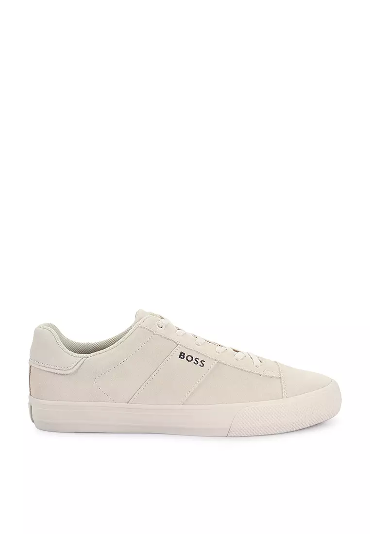 Buy BOSS Suede Cupsole Trainers With Logo - BOSS Casual 2024 Online |  ZALORA Singapore