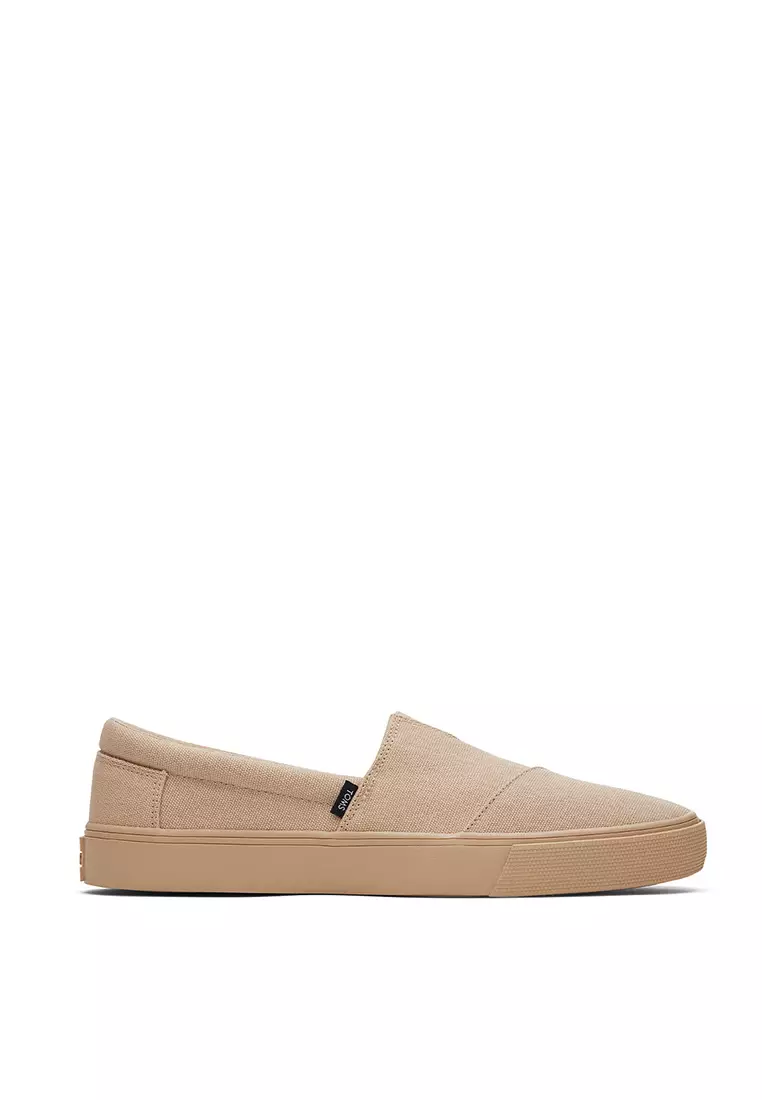 Discount on Toms  shoes - SKU: Sneakers Alpargata Fenix Slip-On Men - Oatmeal Canvas