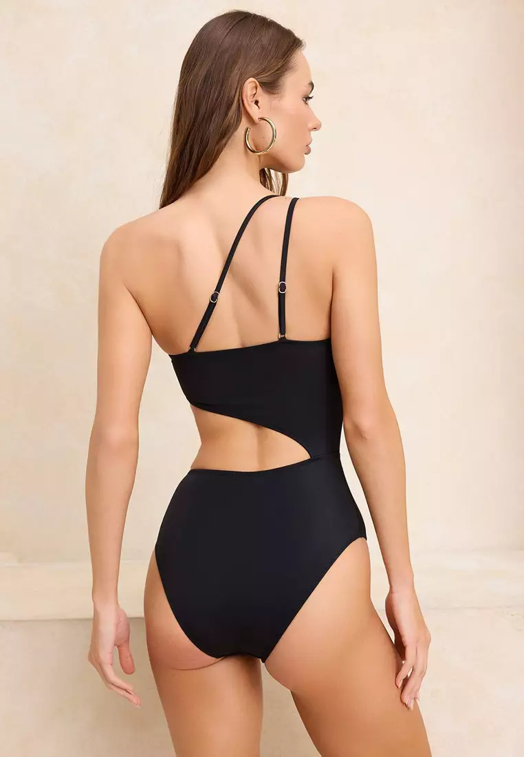 Black Cast Metal Accessory Single Shoulder Covered Regular Mayokini Tbess26My1