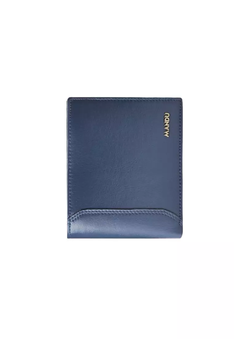 Dompet Lipat Pria Pendek 5309-2 RFID Blocking Genuine Leather Premium ORIGINAL - Blue