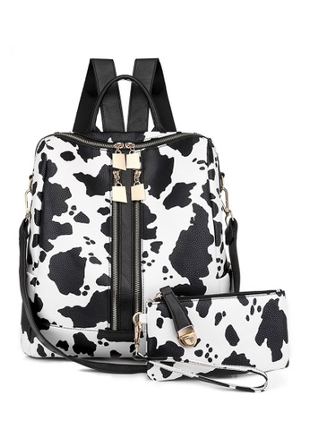 Twenty Eight Shoes white VANSA Two-piece Synthetic Leather Backpacks VBW-Bp0331set 31AE5ACE0D8EF2GS_1