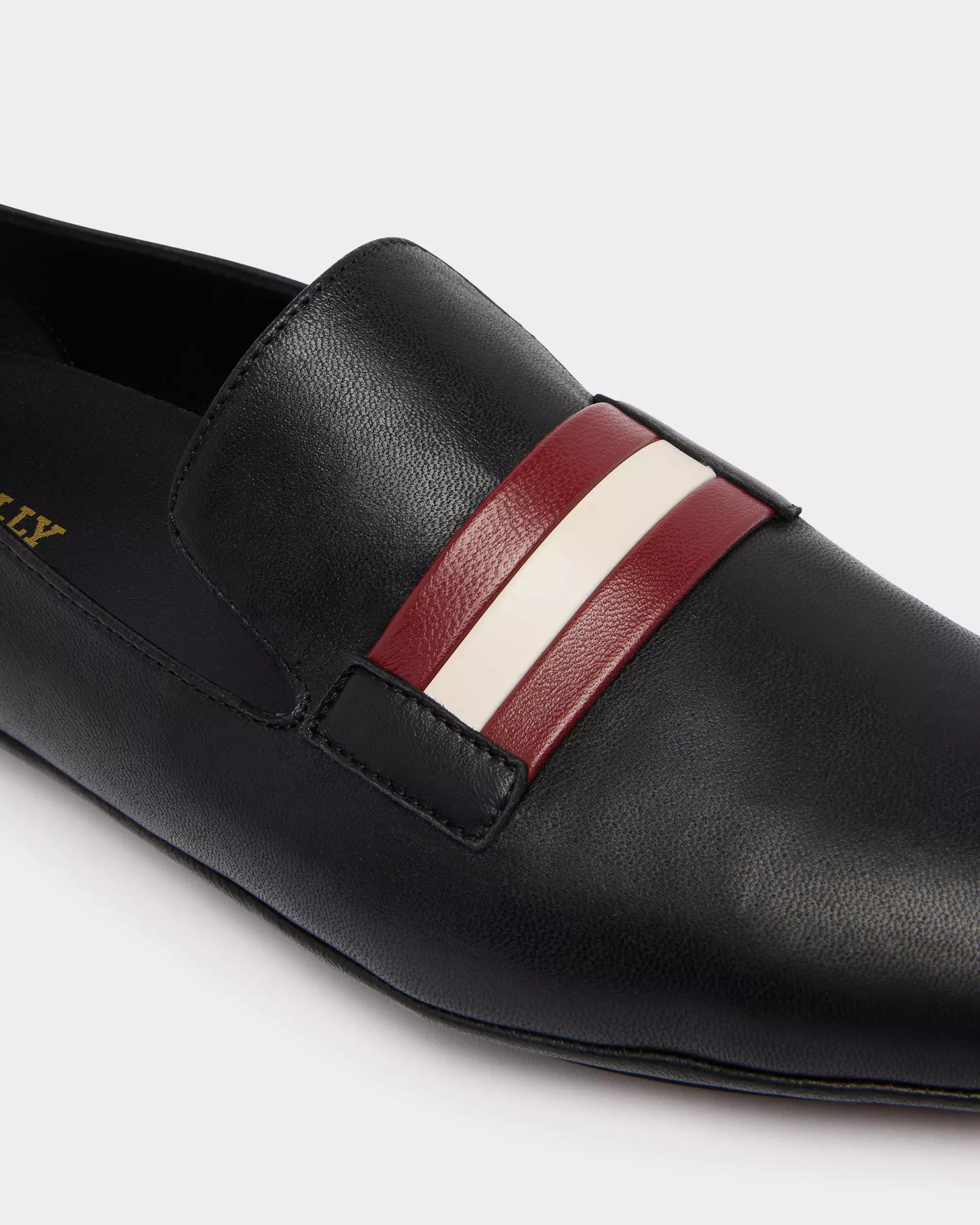 Caly O TSP Leather Flat Shoes - Black