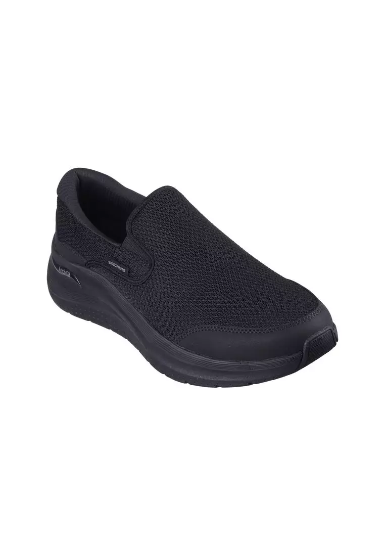 Discount on Skechers  shoes - SKU: Skechers Mens Arch Fit Twin Gore Mesh Slip-On Withleather Overlays