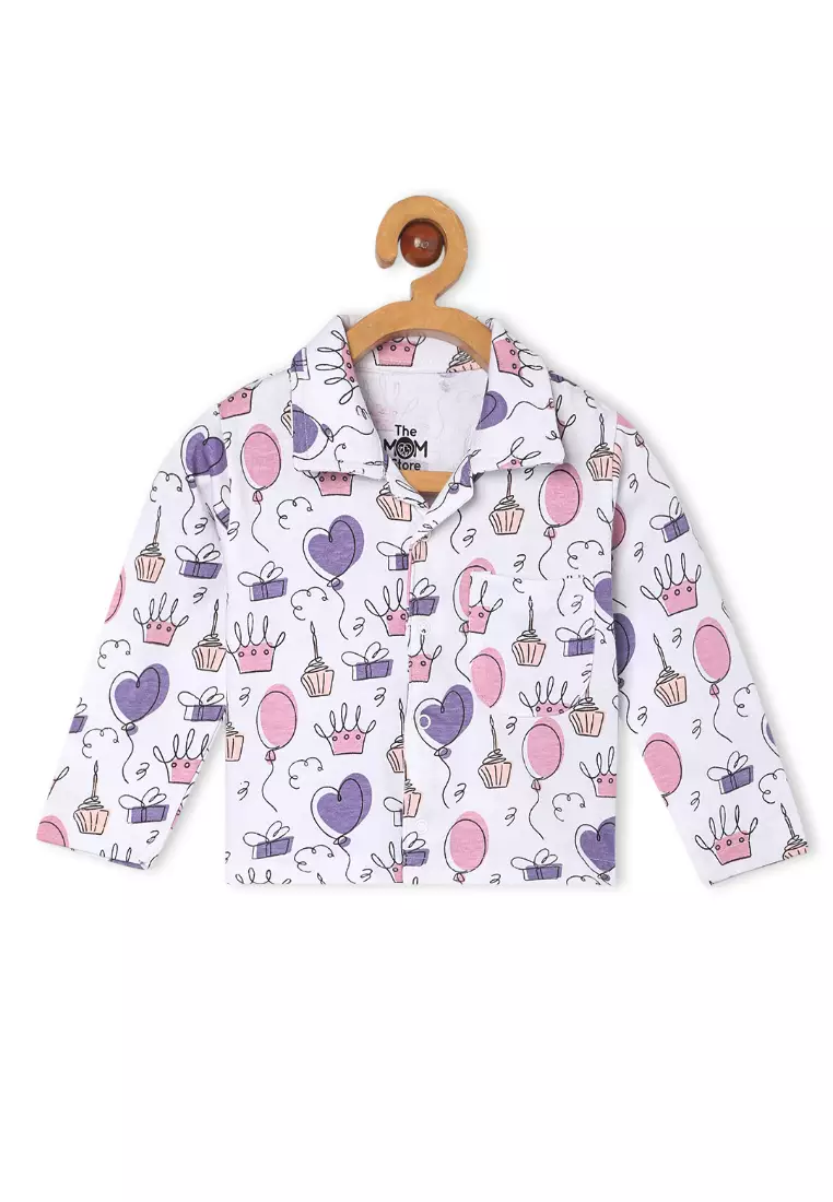 Baby and Kids Pajama Nightsuit Set- Princess Party