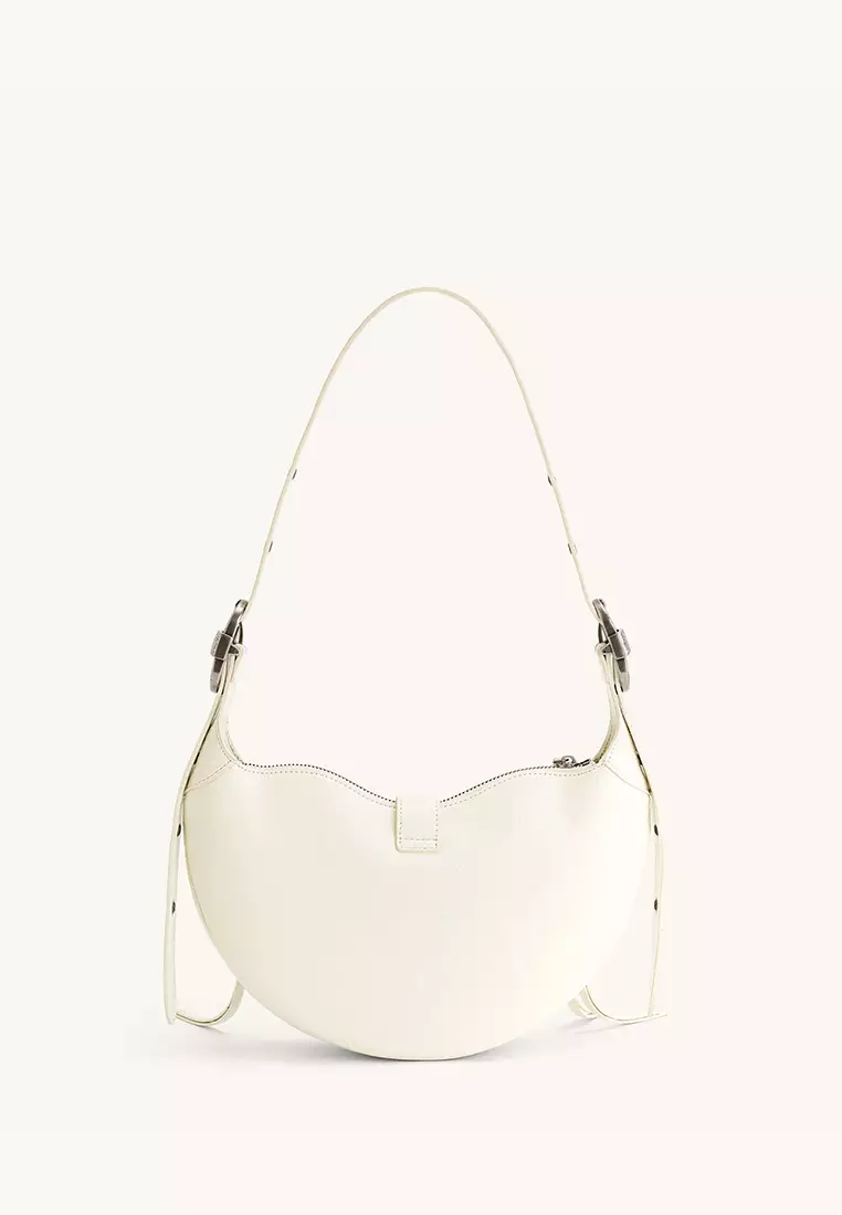 JW Pei Tessa Crushed Shoulder Bag - White