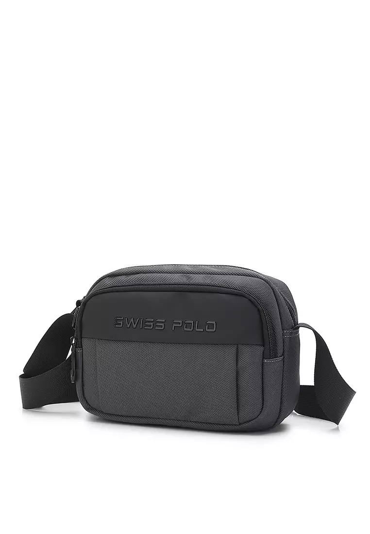 Men's Sling Bag / Crossbody Bag (Tas Selempang Pria) - Abu-Abu