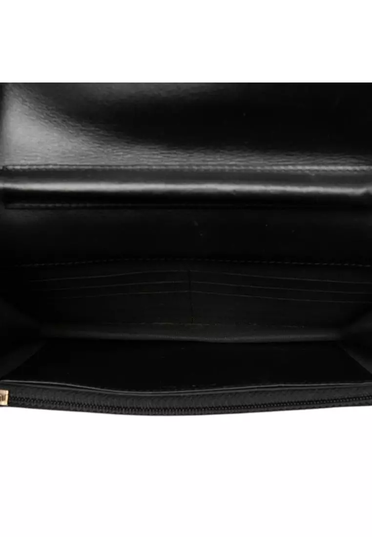 Pre-Loved Chanel Quilted Caviar Boy Wallet On Chain