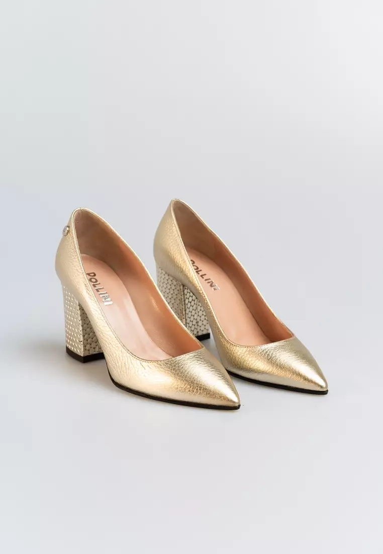 Pollini Women's Gold High Heels