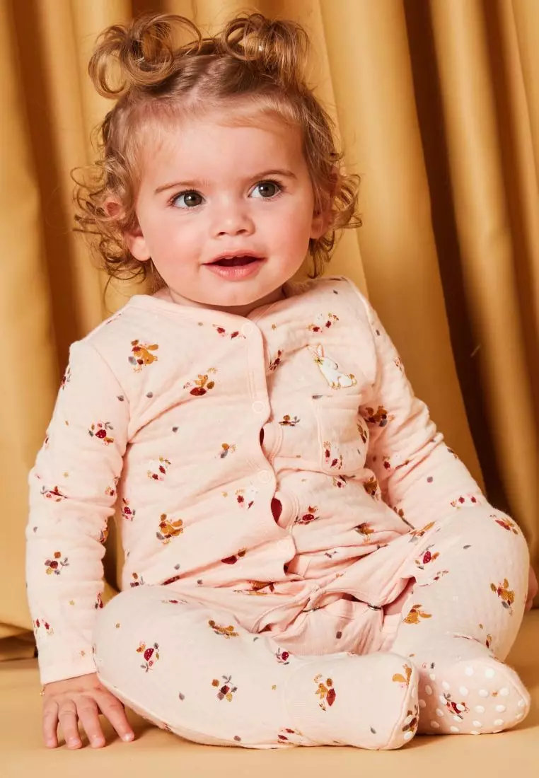 Nude animal printed tubic Sleepsuit