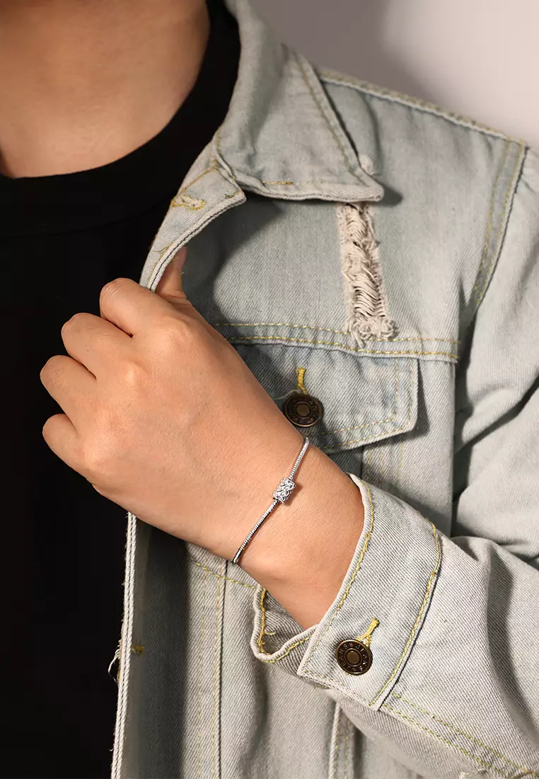 Gelang Pria Titanium Anti Pudar Fashion Bracelets Gelang Cewek