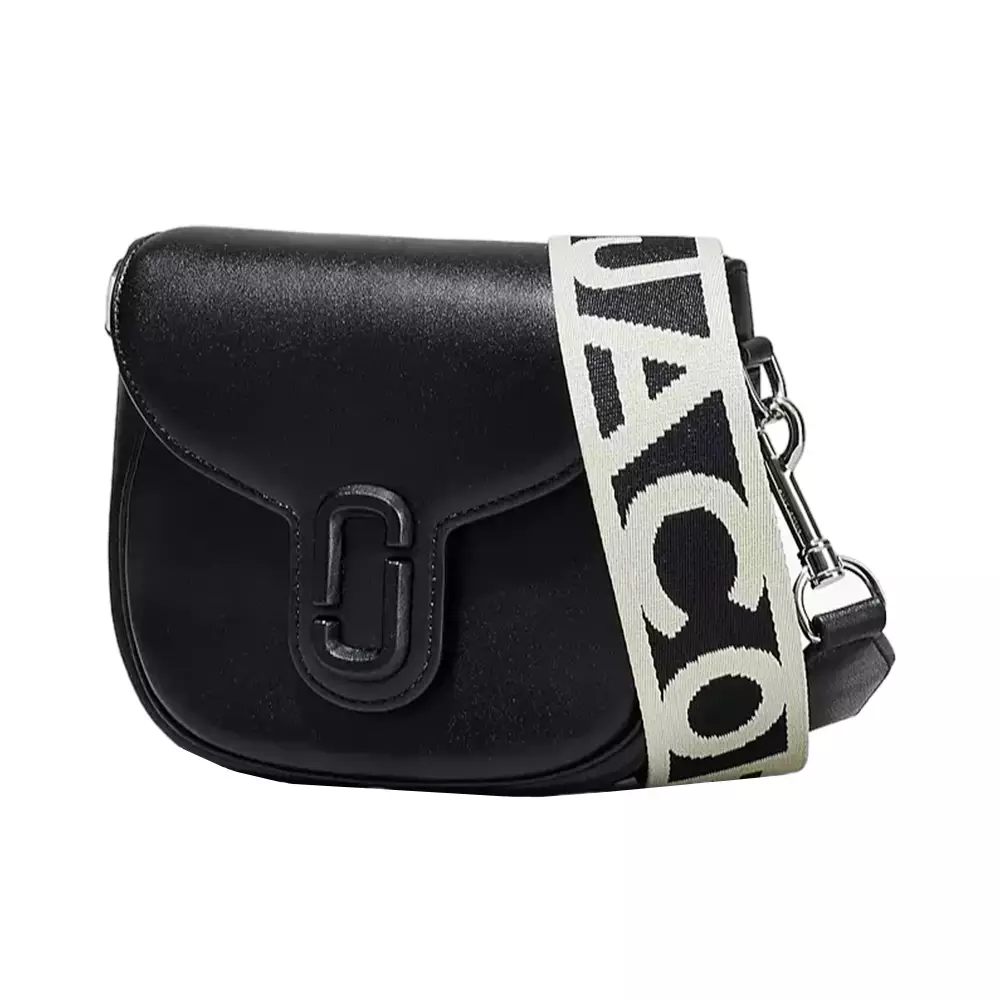 Marc Jacobs Black 'The J Marc' Saddle Bag