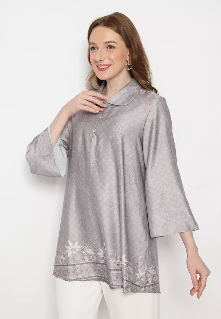 Sailor Blouse In Nude Purple By Brilliant Girl Warna UNGU