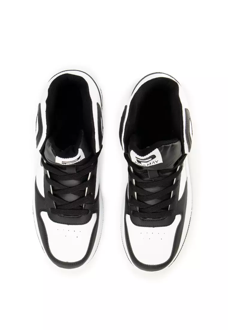 PAULMAY - Sepatu Sneakers Pria Lisbon High - White Black