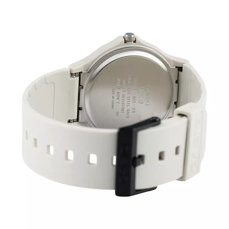 Jam Tangan Unisex Analog Casio Standard MQ-24UC-8BDF MQ24 MQ-24UC Beige Resin Band