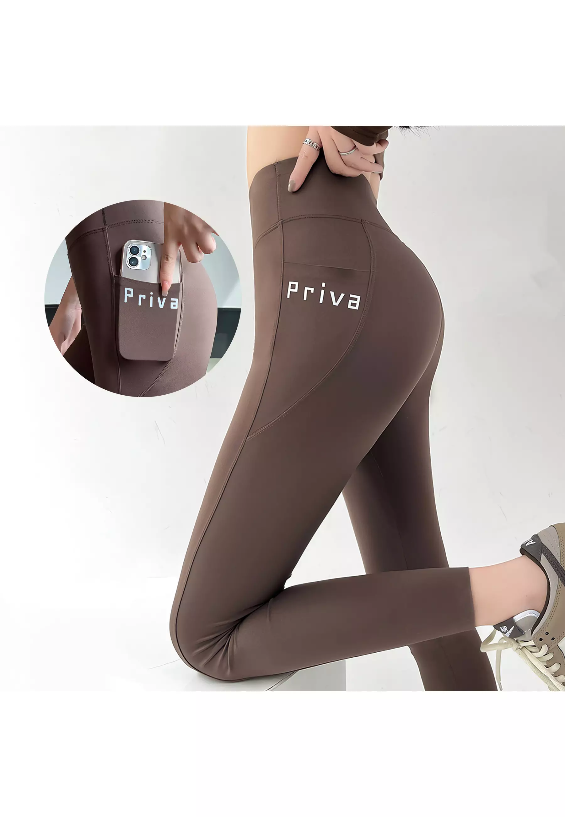 YouHave ( You’ve ) Yoga Legging Celana Olahraga Wanita High Waist Gym Running Sport Celana Senam Wanita Zumba Polos Yoga Gym Tennis Y00010