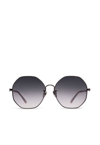 Buy Agnes B Agnes B Louise Ab10035 C04 59 Irregular Metal Sunglasses 2021 Online Zalora Singapore