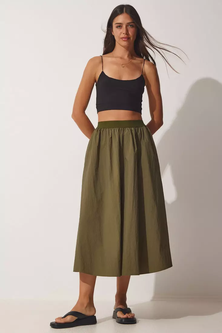 Balloon Midi Skirt