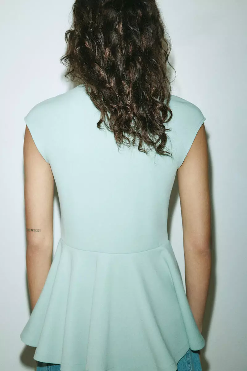Ponte di Roma peplum top