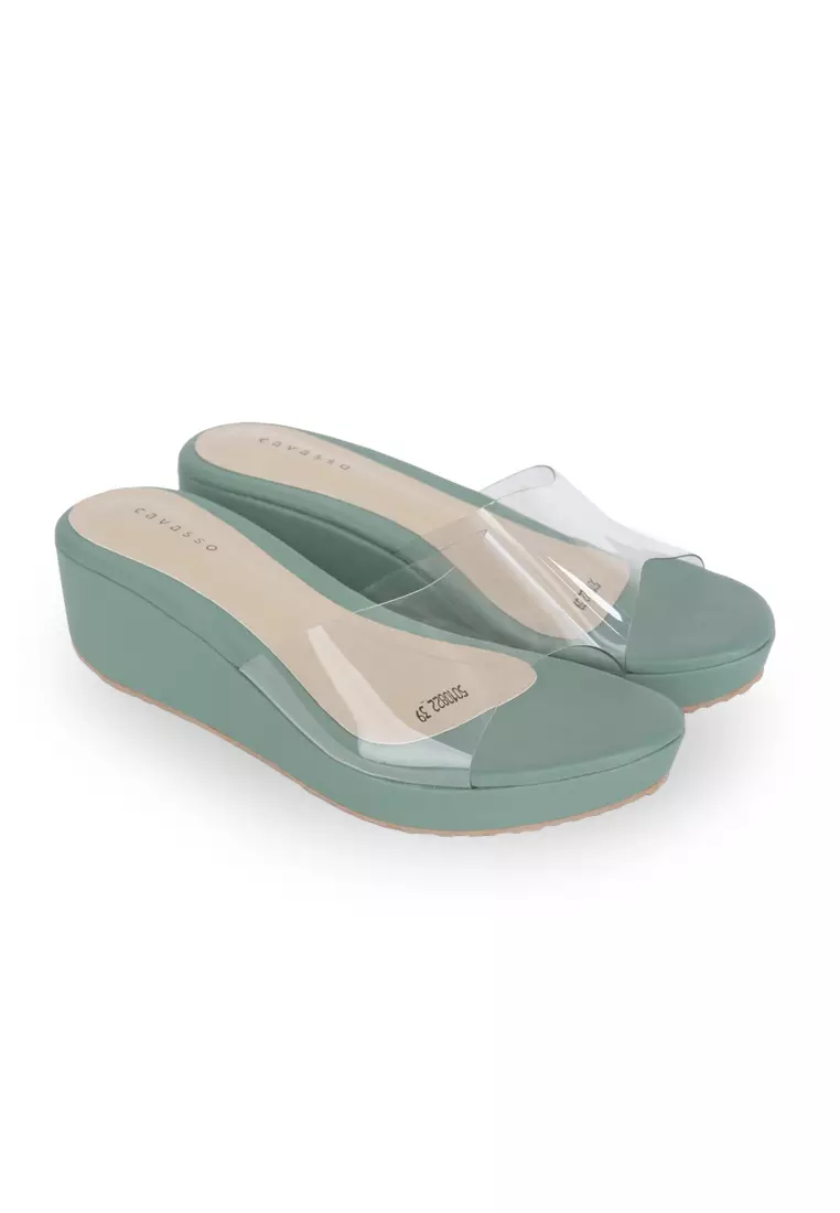 Cavasso Sonya Wedges Green