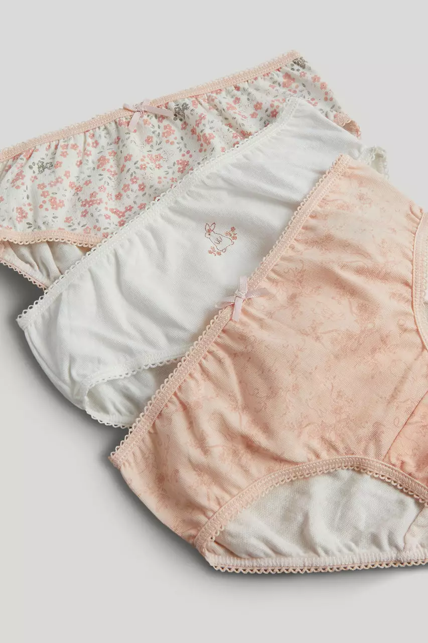 Mothercare 5 Pack Ditsy Briefs - Celana Dalam Anak Perempuan (Pink)