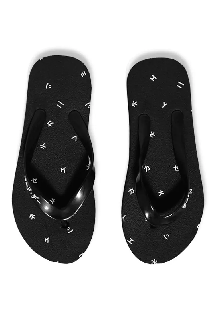 AMB05 Sandal Jepit Pria Hitam Katakana