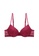 ZITIQUE red Young Girls' American Style 3/4 Cup Lace-trimmed Underwire Push Up Lingerie Set (Bra And Underwear) - Wine Red BEF4DUS09F43CDGS_2