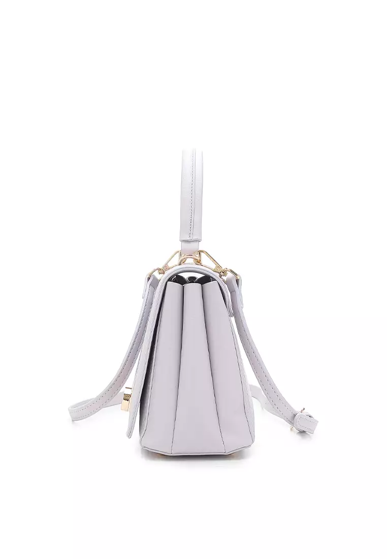 Women's Top Handle Bag / Sling Bag / Crossbody Bag (Tas Selempang / Tas Tangan) - Ungu