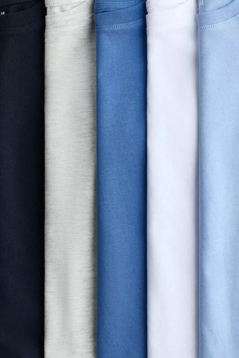 5-pack cotton T-shirts