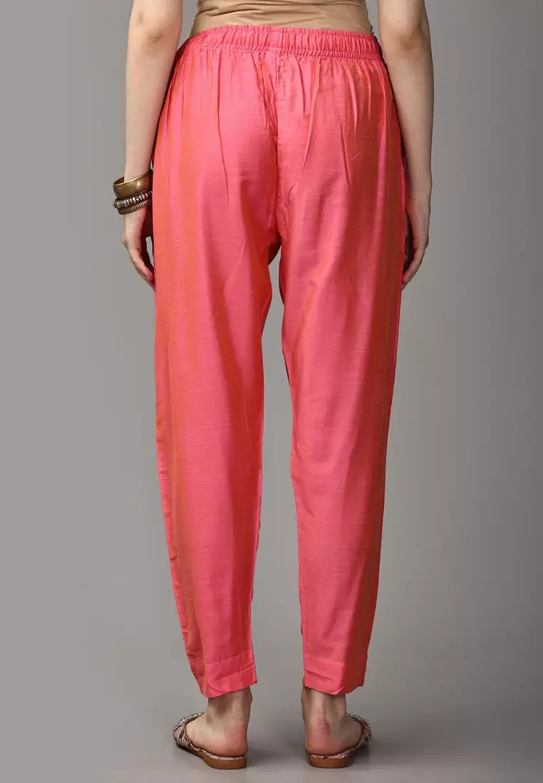 Pinking 完美孕妇和哺乳丝绸库尔塔套装