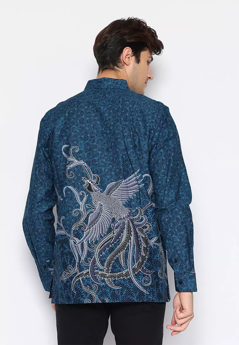 Hadinata Batik Pria Kemeja Panjang Furing Chairil Chalista