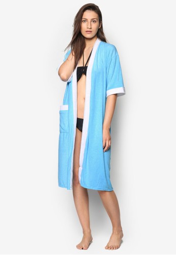 Turquoise/Whiesprit outlet 香港te Swim Robe, 服飾, 泳褲及沙灘造型